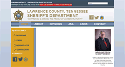 Desktop Screenshot of lawrencecountytnsheriff.org