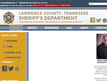 Tablet Screenshot of lawrencecountytnsheriff.org